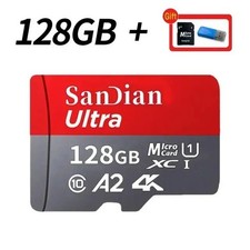 SanDisk Ultra Micro SD 128GB Class 10 SDHC SDXC Memory Card & Adapter with gift