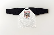 Megadeth Vintage Raglan Jersey T Shirt 1986 Peace Sells Tour 80's REPRINT Metal