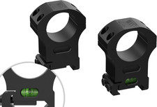 Precision Picatinny Scope Rings with Integrated Level Bubble 1 Inch Diameter