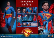 HOT TOYS DC MMS812  1 6 SUPERMAN & KRYPTO SET 2025 US SELLER BRAND NEW