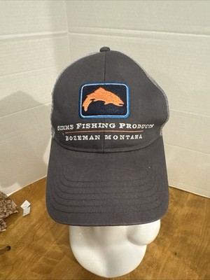 Simms Fishing Products Snapback Trucker Hat One Size Adjustable Mesh Back Logo