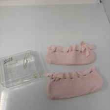 Vintage Shelets Handcraft Slip On Booties Slippers House Shoes One Size Pink