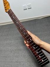 Stainless Rosewood 22Fret satin DIY Roasting flame maple electric guitar neck