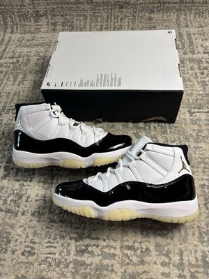 Größe 11 - Nike Jordan 11 Retro DMP Gratitude White Black Gold CT8012-170
