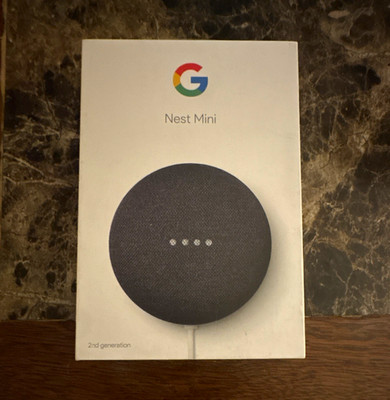 Google Nest Mini (2nd Gen) Smart Speaker Wi-Fi Bluetooth Wireless Black