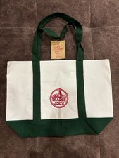 Trader Joe  s Large Canvas Tote Bag Green . New With Tags.