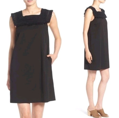 MADEWELL Women's Sundream Crochet Fringe  Black Dress (Size 00)