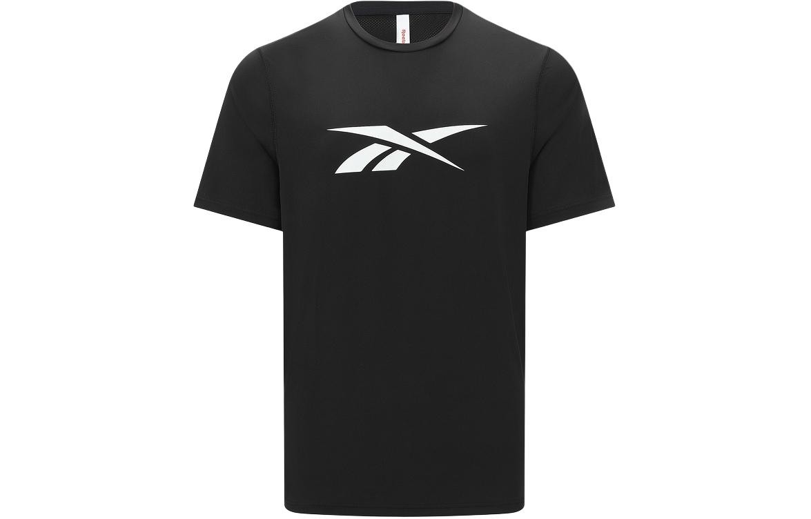 Reebok Logo Print Sports Casual Fitness Training Knit Short Sleeve T-Shirt