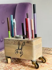 Handmade Wooden Art Object Stand