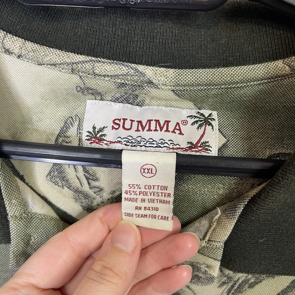 Vintage Summa Fishing Short Sleeve Polo Shirt Size XXL Men’s - Image 4 of 4