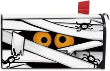 Halloween Mummy Mailbox Cover Magnetic Standard Size 20.5" x 18", 