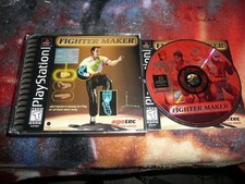 Fighter Maker (Sony PlayStation 1, 1999) complete with case & manual CIB Great