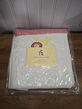 New Pottery Barn Kids Nursery XL Liner White Red Stripes Elephant Lion Animals