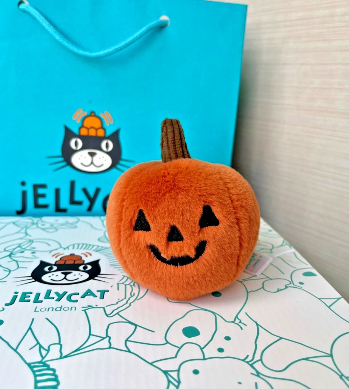 Jellycat Ooky Jack O Lantern Plush – Soft, Whimsical Halloween Pumpkin Toy, NWT
