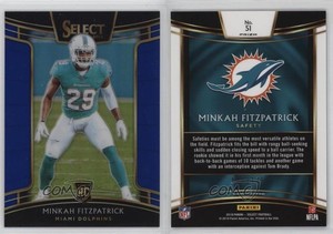 2018 Panini Select Concourse Blue Prizm /175 Minkah Fitzpatrick #51 Rookie RC