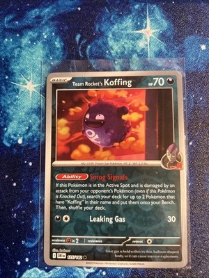 [NM] Team Rocket's Koffing 125/182 Sv10: Destined Rivals Reverse Holo [ENG]