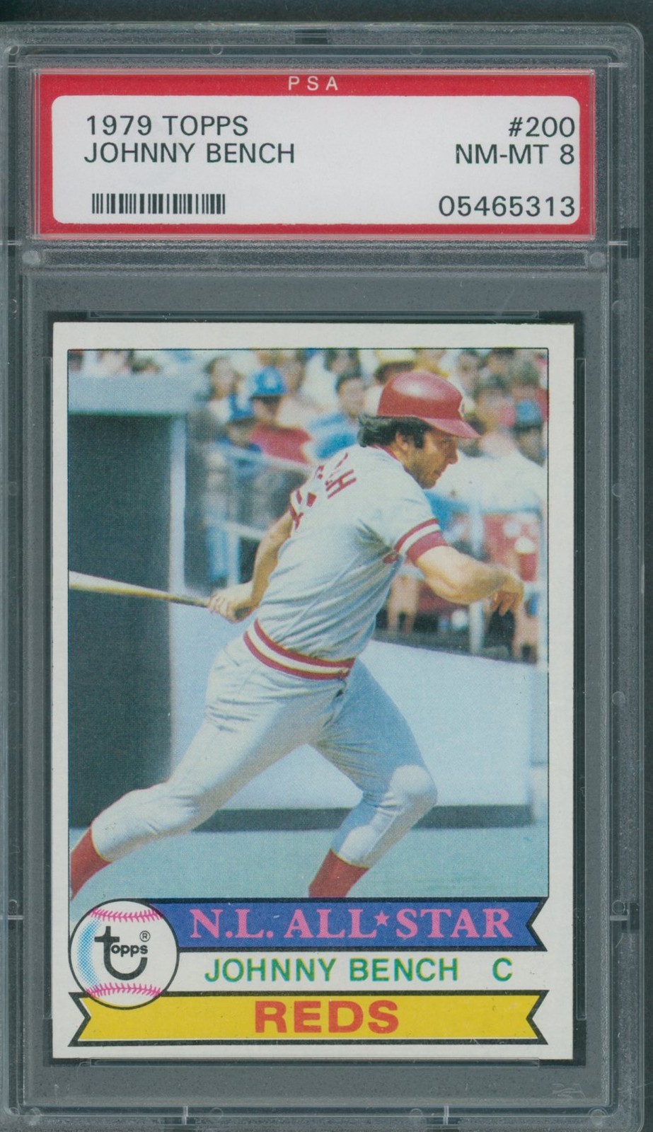 1979 Topps #200 Johnny Bench PSA NM-MT 8 *5313