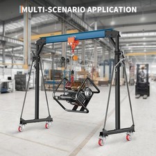 Heavy Duty Gantry Crane 2ton 4400lbs Adjustable Shop Lift Hoist 8-11ft Wtrolle Heavy Duty Gantry Crane 2ton 4400lbs Adjustable Shop Lift Hoist 8-11ft Wtrolle