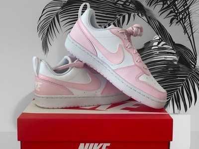 Nike Damen Court Borough Low Sneaker Weiß Pink Größe 36,5