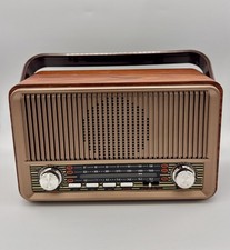PRUNUS J-120 Radio Portable AM FM, Transistor Radio Plug in Wall Rechargeable