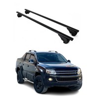 DachträGer GrundtäGer FüR Vw Amarok Mk1 2010-2022 75Kg Metall Schwarz 2 Tlg