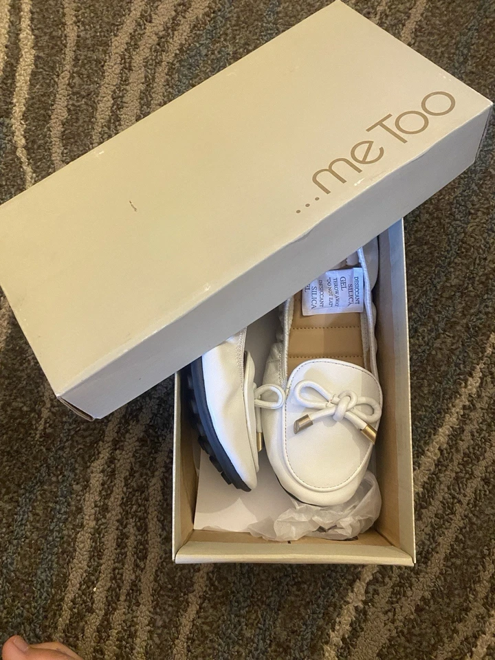 Zapatos Me Too Mujer Cuero LAKER Ballet Pisos BLANCO 8M NUEVOS EN CAJA Foto 4 de 4