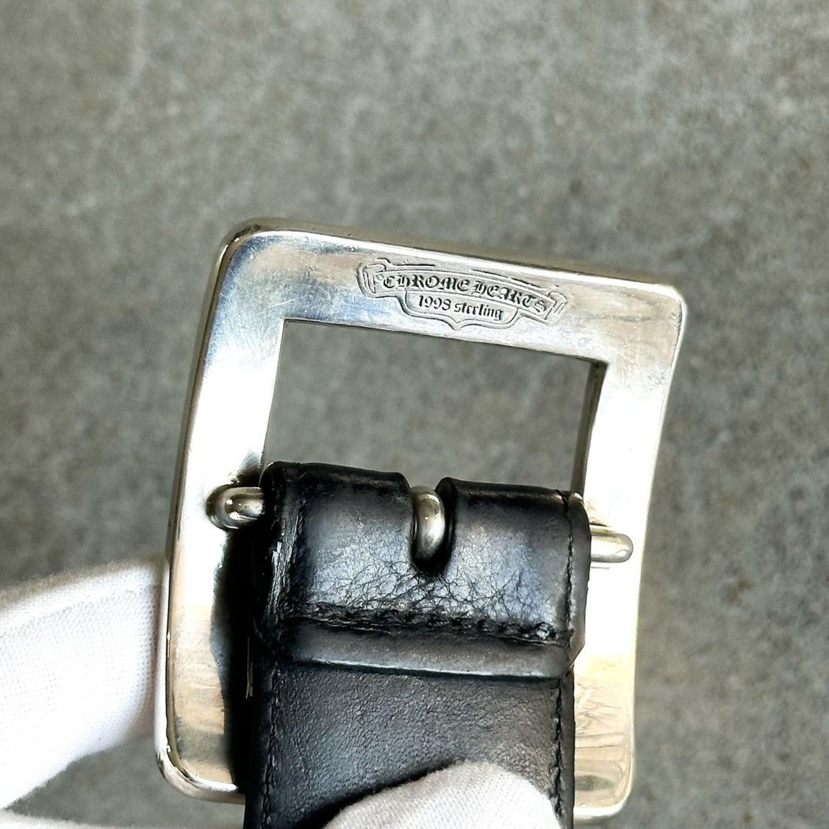 Chrome Hearts 1.5 OTJ Square Buckle Leather Belt | eBay