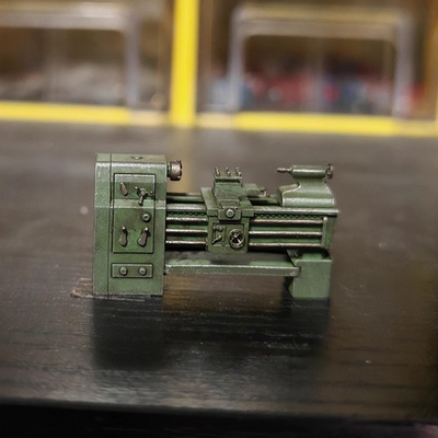 #ad #ad Diorama 1 64 Garage Machine Tools Lathe Model Repair Workshop Scene Props Model $20.45