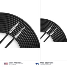 Pro 50ft 12 Gauge 1/4" to 1/4" Male Audio Speaker Cable, Single