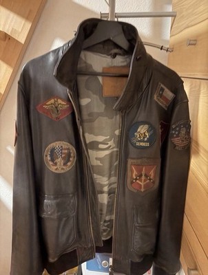 Top Gun Lederjacke Größe L