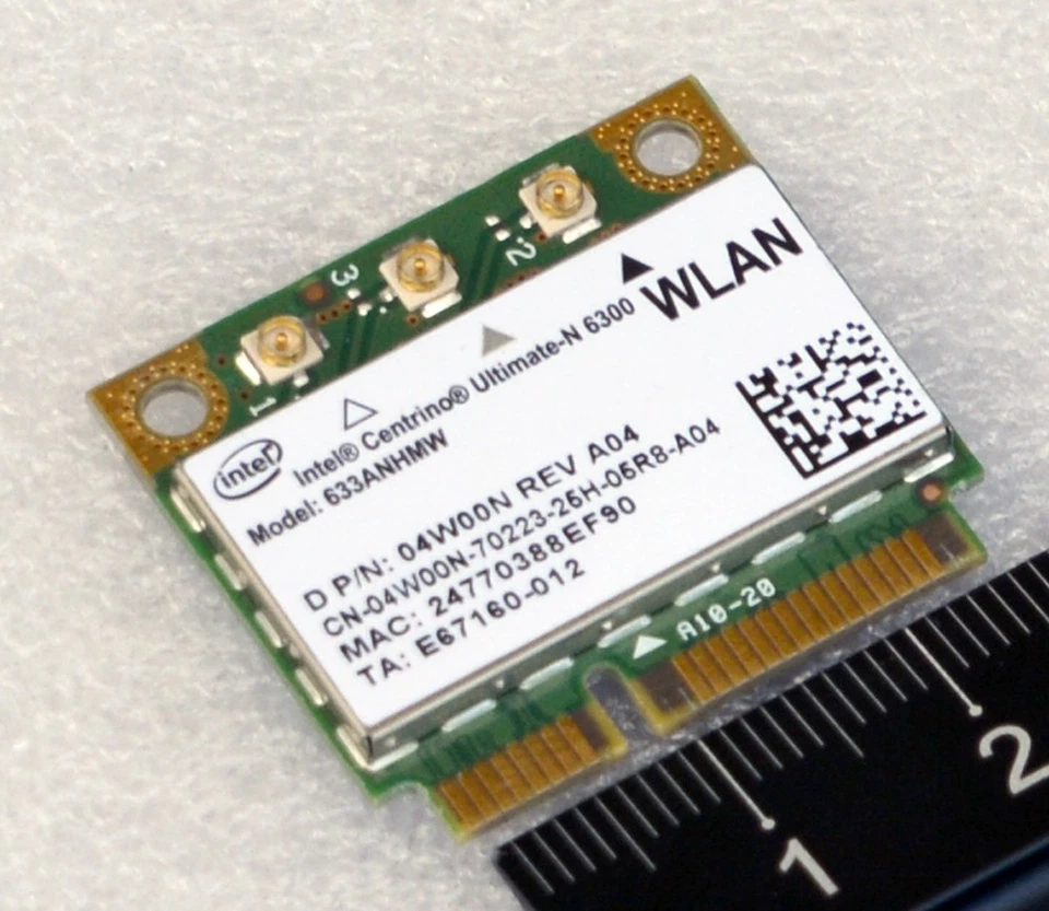 Wi-Fi WIFI WLAN KARTE CARD FÜR DELL M17X R2 MINI PCI EXPRESS 633ANHMW 04W00N D15 - Bild 3 von 3