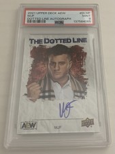 PSA 9 AEW 2021 Upper Deck Dotted Line Autograph