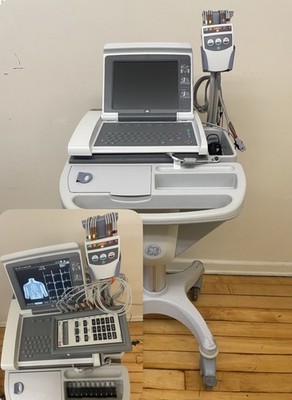 GE MAC 5500 EKG   Includes CAM Module. Cart.
