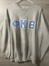 Santee HVYWT Vintage Sweatshirt XXL 90s Long Greek Letters Made in USA