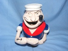 Popeye Sailor Money Box Cast Iron Money Bank Mechanical Moving Arm