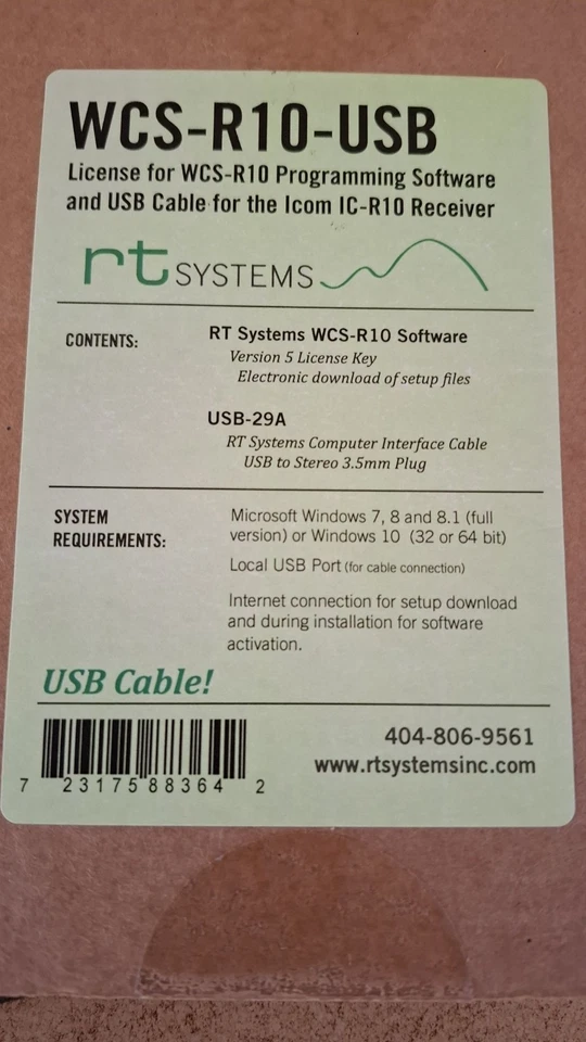 ++ WCS-R10 - ICOM IC-R10 - Software di programmazione radio e cavo USB-29A ++ NUOVO! - Immagine 4 di 4