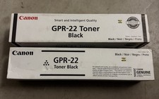 Lot of 2 Canon GPR-22 Black Toner 0386B003 AA - Free shipping