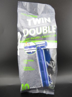 Assured for Men Twin Double Blade Razors 10 Count Pack