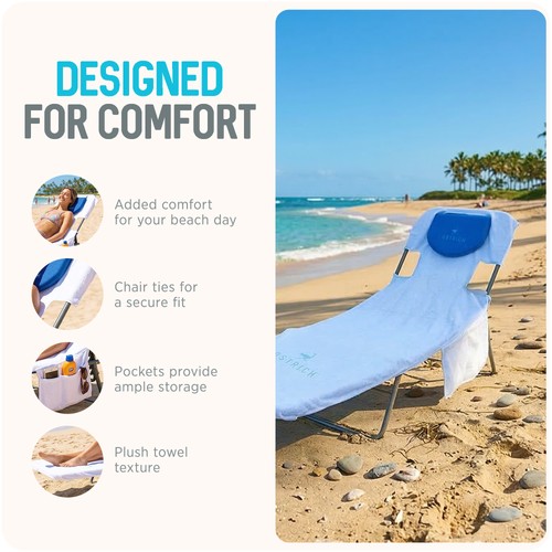 Strauß maßgeschneidertes Handtuch für Chaiselongue Strandkorb, nur Handtuchbezug - Bild 3 von 11