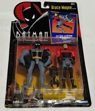 1992 Kenner Batman The Animated Series  Bruce Wayne Action Figure  Snap On Armor