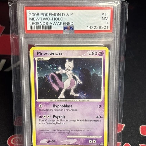 Mewtwo Holo Rare D&P Legends Awakened 11/146 2008 PSA 7 nm