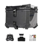 45LMotorcycle Top Case Tail Box Waterproof Luggage Scooter Trunk Storage Black