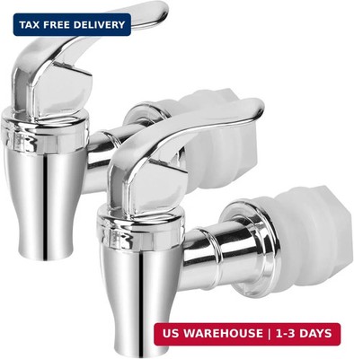 2Pack Beverage Dispenser Spigot Stainless Steel Drink Spout Faucet for Water Jug