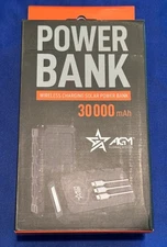 Solar Charger Power Bank - 30000mAh Fast Charging Portable Solar Phone Battery P