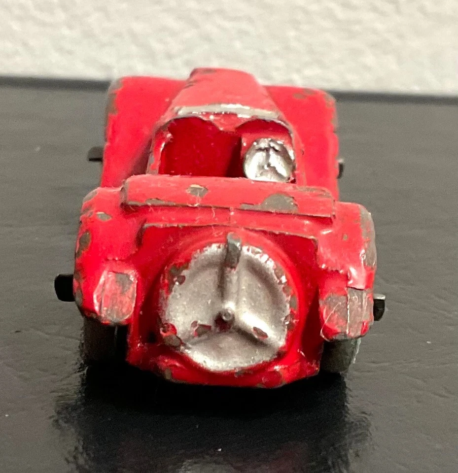 DINKY TOYS Meccano Inglaterra original 1936 MG SPORTS CAR #35C rojo Foto 2 de 4
