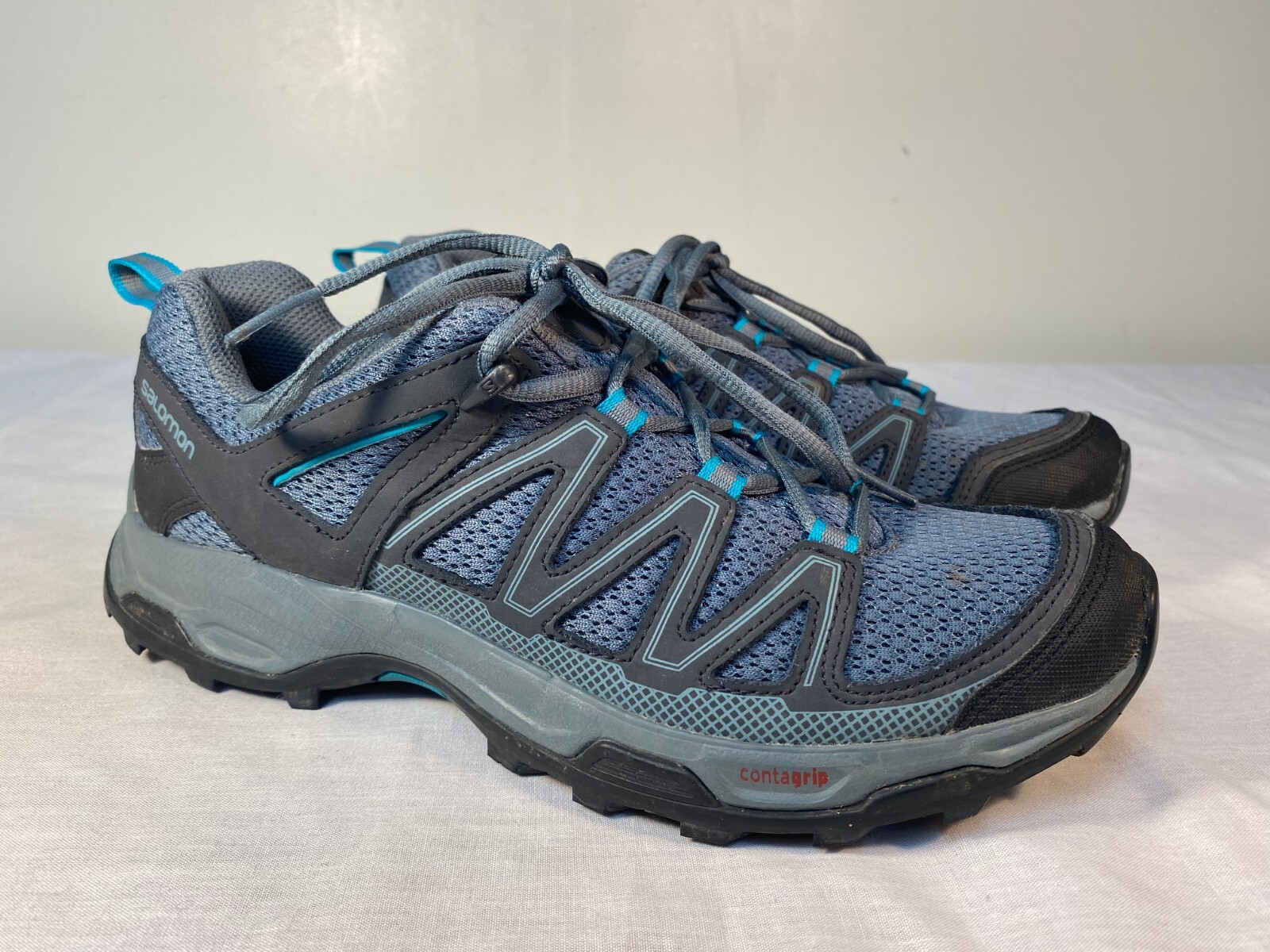 Salomon Pathfinder Hiking Shoes Women's Green Nylon T… Gem