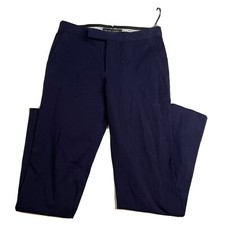 Polo Ralph Lauren Women's Pleated Front Straight Leg Pants Navy SZ.8 L051122