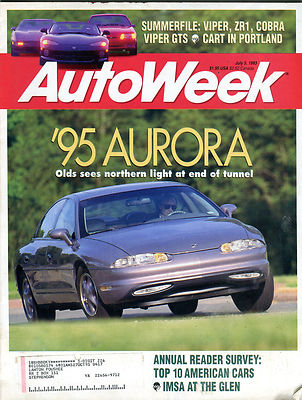 AutoWeek Magazine July 5 1993 '95 Aurora Viper GTS EX 012516jhe | eBay