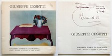 Giuseppe Cesetti Autografato Galleria La Barcaccia 1968 Roma 