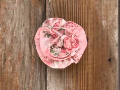 Eleanor Rose Pink Garden Bunnies Flower Hair Clip Pin NEW Easter